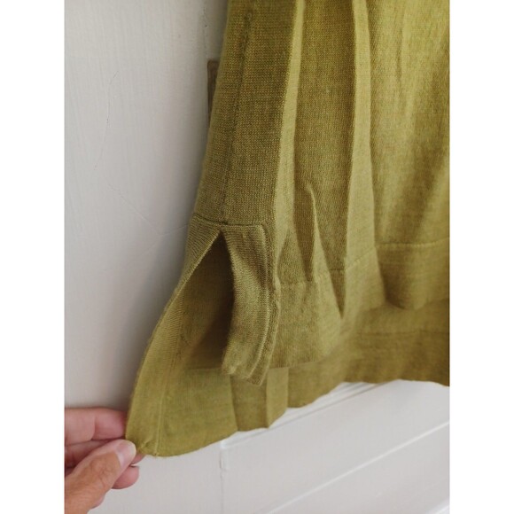 J. Jill merino wool tunic sweater M moss green minimalist classic Lagenlook - Picture 5 of 10
